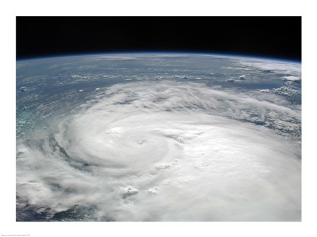 Tropical Storm Fay August 19, 2008 from the International Space Station art print