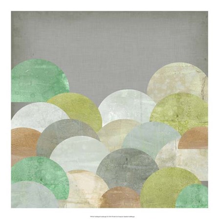 Scalloped Landscape II by Jennifer Goldberger art print