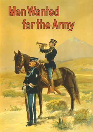 Men Wanted for the Army by John Parrot/Stocktrek Images art print