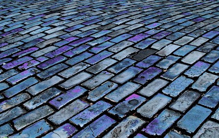 Blue Streets of Old San Juan, San Juan, Puerto Rico, by Miva Stock / Danita Delimont art print