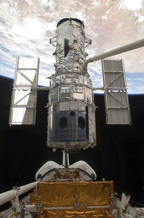 The Hubble Space Telescope is Released from the Cargo Bay of Space Shuttle Atlantis by Stocktrek Images art print
