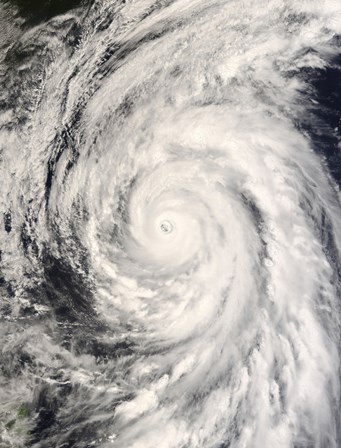 Typhoon Rammasun in the Philippine Sea by Stocktrek Images art print