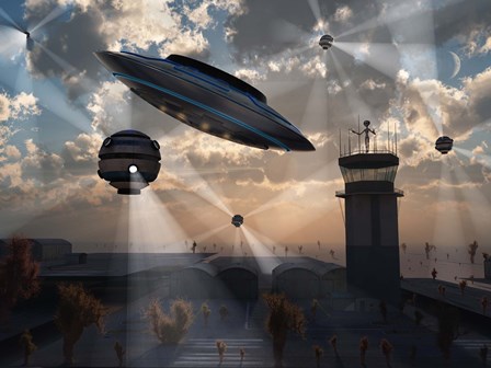 Stealth Technology being Developed on Area 51 by Mark Stevenson/Stocktrek Images art print