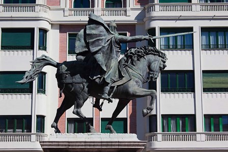 El Cid Statue, Burgos, Spain by Walter Bibikow / Danita Delimont art print