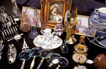 Antiques For Sale, Apple Market, Covent Garden, London, England by Inger Hogstrom / Danita Delimont art print