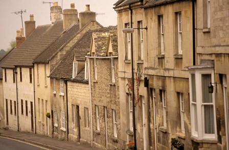 High Street Buildings, Cotswold Village, Gloucestershire, England by Walter Bibikow / Danita Delimont art print
