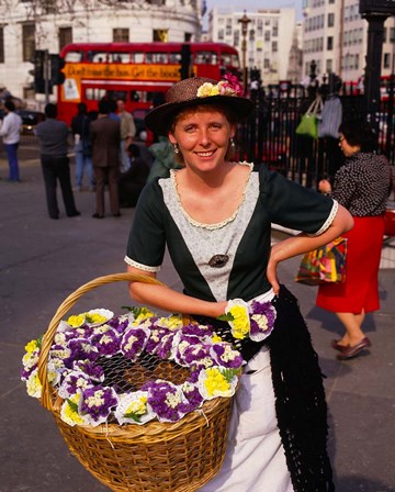 Flower Vendor, London, England by Paul Thompson / Danita Delimont art print