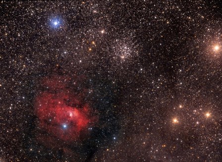 Bubble Nebula, an emission Nebula in Cassiopeia by Roberto Colombari/Stocktrek Images art print