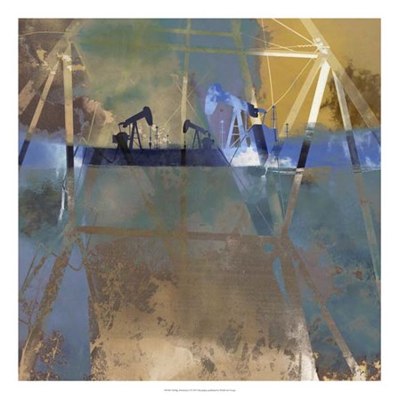 Oil Rig Abstraction I by Sisa Jasper art print