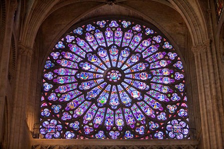 Interior of Notre Dame Cathedral, Paris, France by Jaynes Gallery / Danita Delimont art print