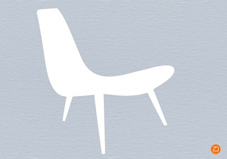 White Lounger by Naxart art print