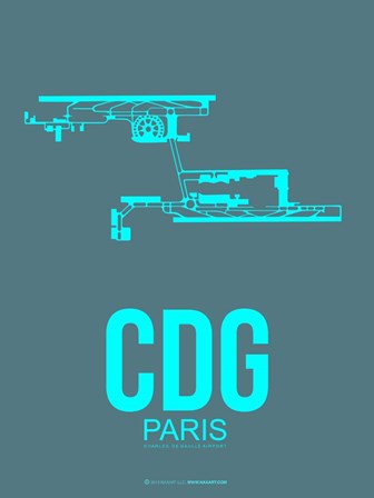 CDG Paris 1 by Naxart art print
