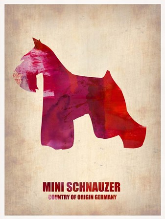 Miniature Schnauzer 1 by Naxart art print