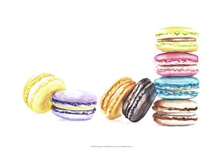 8 Macarons by Redstreake art print