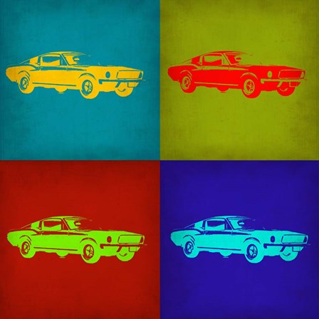 Ford Mustang Pop Art 1 by Naxart art print