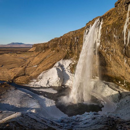 Seljalandsfoss Waterfall in the Winter, Iceland by Panoramic Images art print