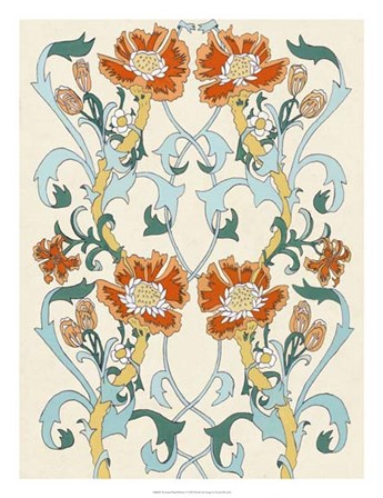 Nouveau Floral Pattern I by Naomi McCavitt art print