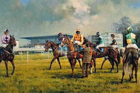 Graham Isom - Sandown Racecourse [Ed 350] 23x17 Print by Graham Isom art print