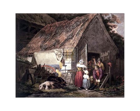 Morning or Higlers Preparing Market by George Morland art print