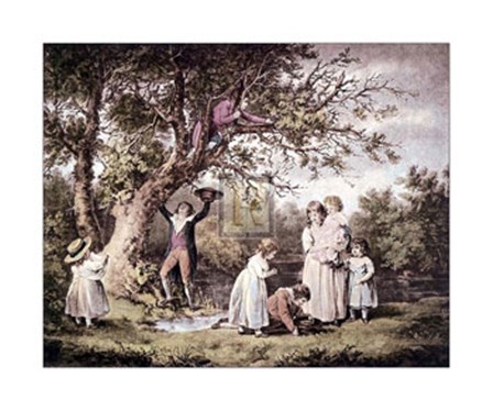 Children Birdnesting by George Morland art print