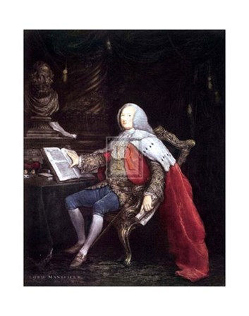 Lord Mansfield C.J. of England by David Martin art print