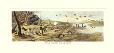 Wild Duck Shooting by Henry Alken Jr. art print