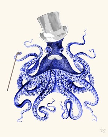 Octopus About Town by Fab Funky art print