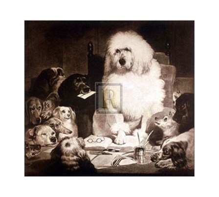 Laying Down the Law by Sir Edwin Henry Landseer art print