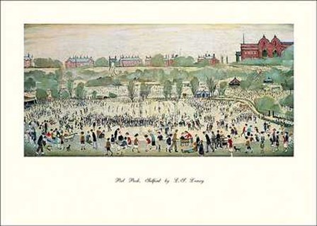 Peel Park Salford by Lawrence Stephen Lowry art print