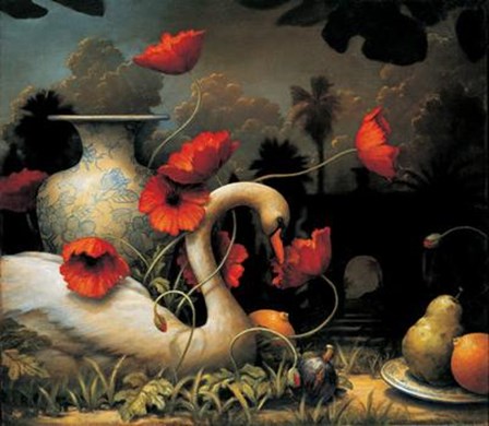 Kevin Sloan - Seduction of Cygnus Size 23.75x19.75 by Kevin Sloan art print