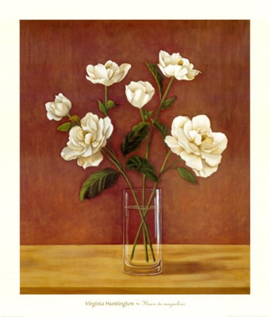 Fleurs de Magnolias by Virginia Huntington art print