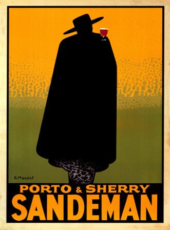 Porto &amp; Sherry Sandeman 1931 by Georges Massiot art print