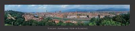 Tuscany Panoramic View of Florence by Emanuele Brambilla art print