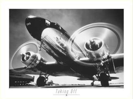 Taking Off 1952 art print