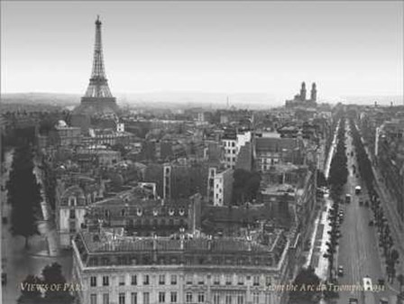 Views of Paris from the Arc de Triomph art print