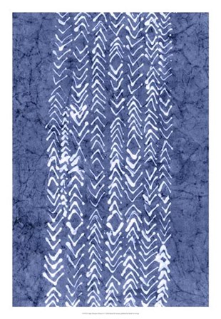 Indigo Primitive Patterns V by Renee Stramel art print