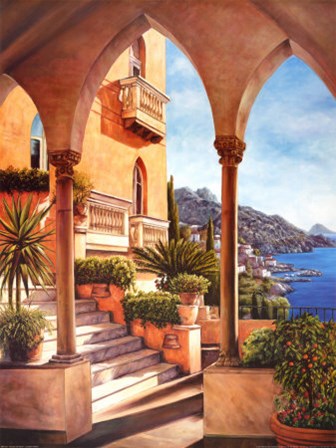 Palazzo on Amalfi by Elizabeth Wright art print