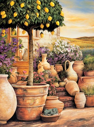 Lemon Topiary by Eduardo Moreau art print