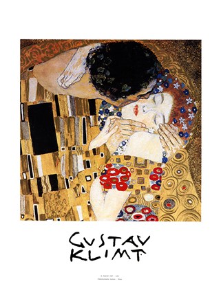 The Kiss, c.1908 (detail) by Gustav Klimt art print