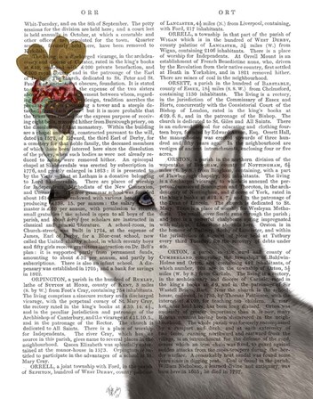 Husky Ice Cream by Fab Funky art print