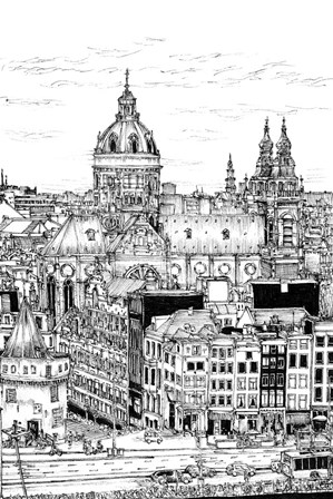 Tour of Europe V by Melissa Wang art print