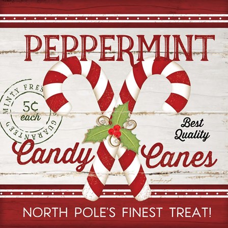 Candy Canes by Jennifer Pugh art print