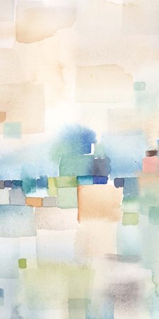 Teal Abstract Panel II by Cynthia Coulter art print