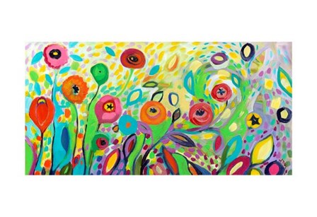 Flower Garden Jazz by Jennifer Lommers art print