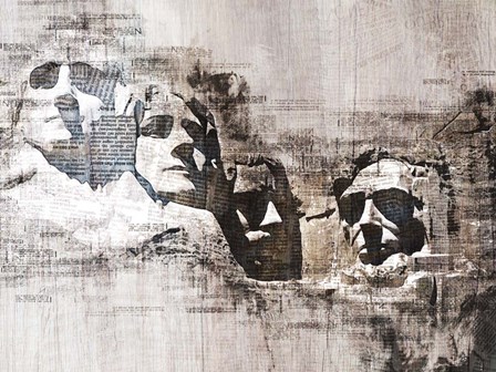 Mount Rushmore by Surma &amp; Guillen art print