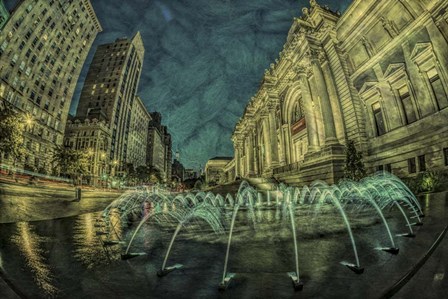 Fountains at the MET by Franklin Kearney art print