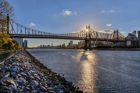 Sunset Behind Queensboro A by Franklin Kearney art print