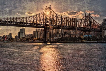 Sunset Behind Queensboro C by Franklin Kearney art print