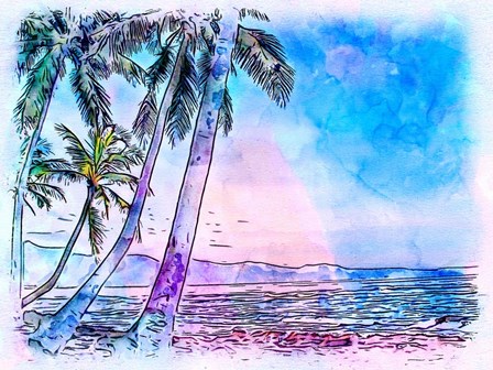 Siargao Palms by Skip Nall art print