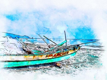 Banca Boat 1 by Skip Nall art print